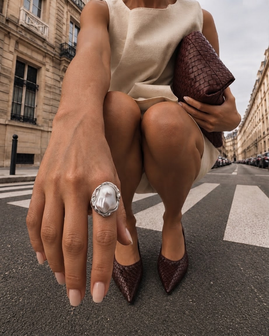 Pearl Chunky Ring