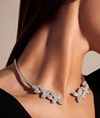 Fleuri Doré Choker