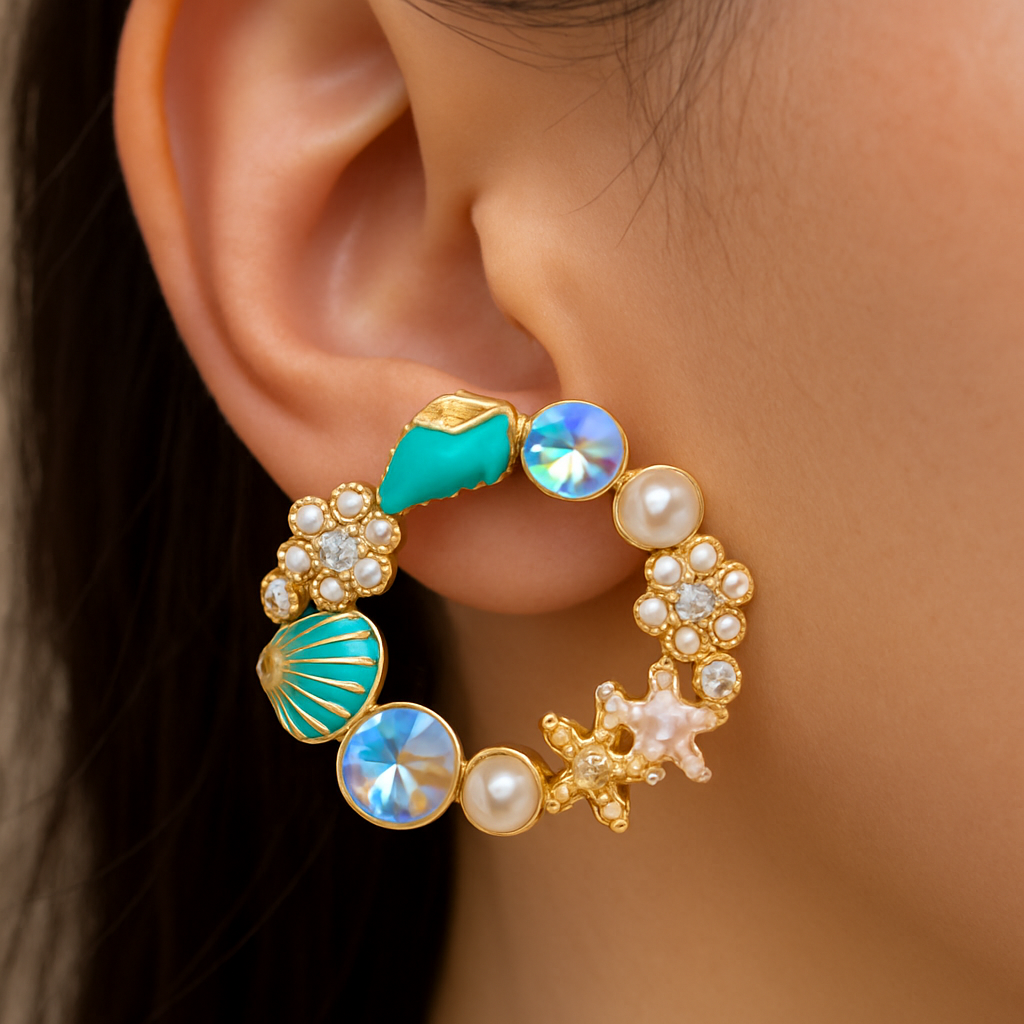 Starfish Colourful Earrings