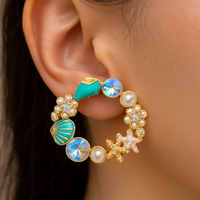 Starfish Colourful Earrings