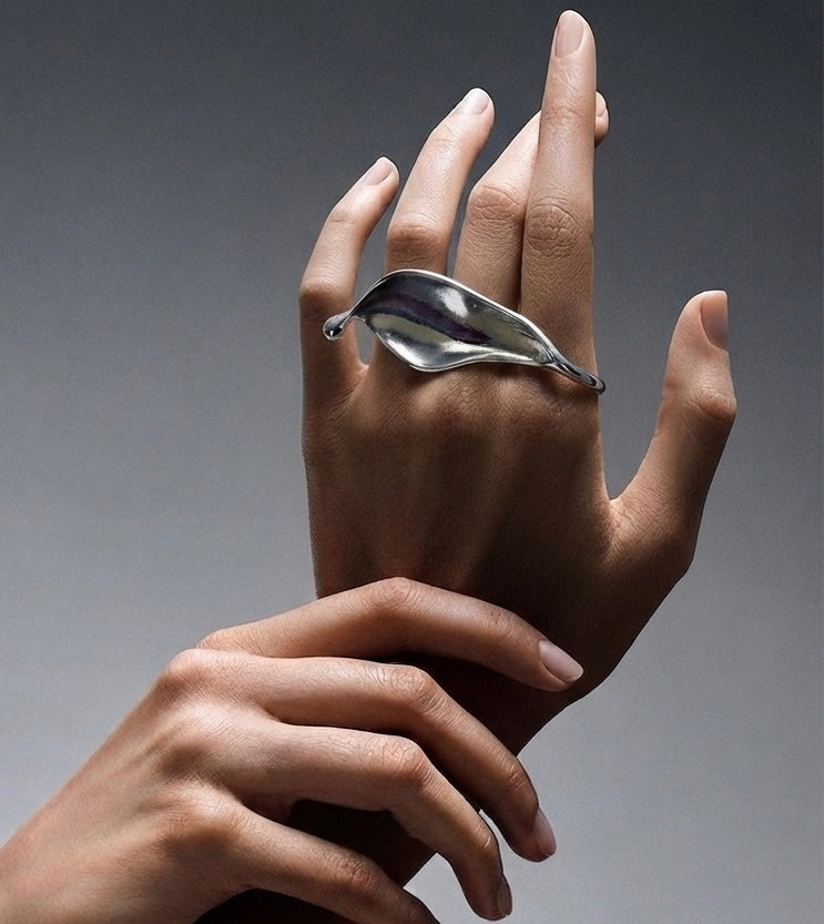 Luna Leaf Ring