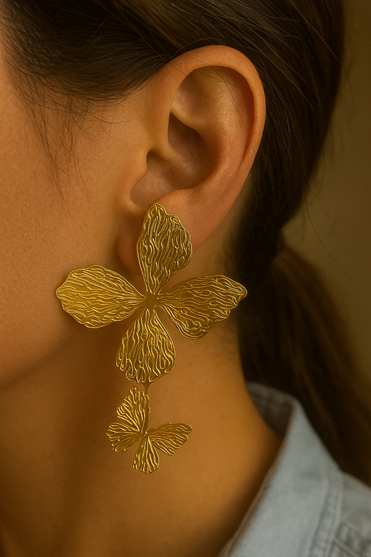 Dangling Butterfly Earrings