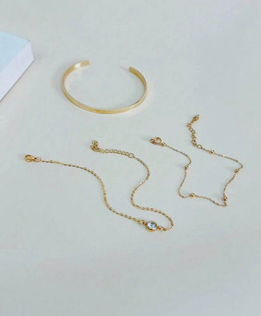 Minimalistic Lily Bracelet Set
