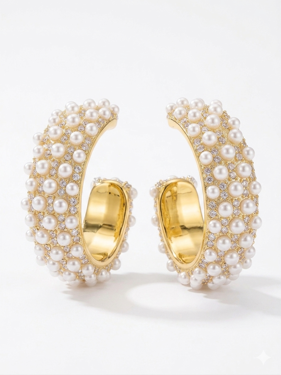 Classic Pearl Hoop