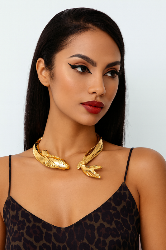 Serpent Golden Necklace
