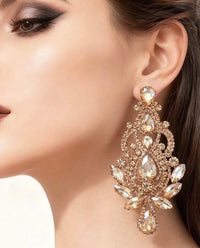 Golden Queen Statement Earrings