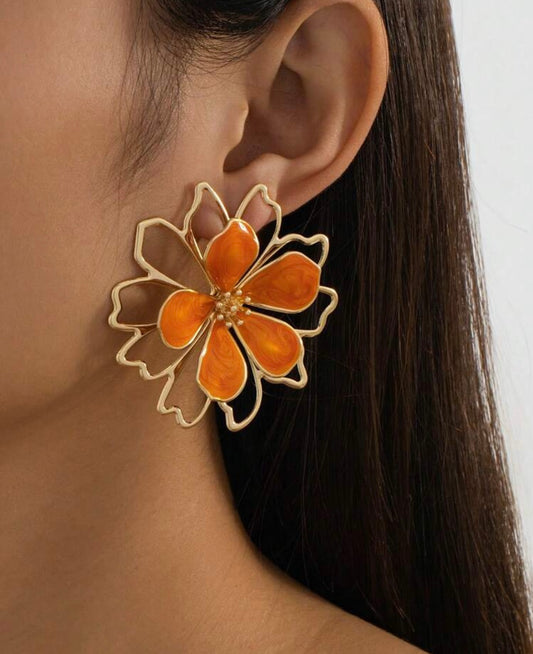 Peachy Petals Earrings