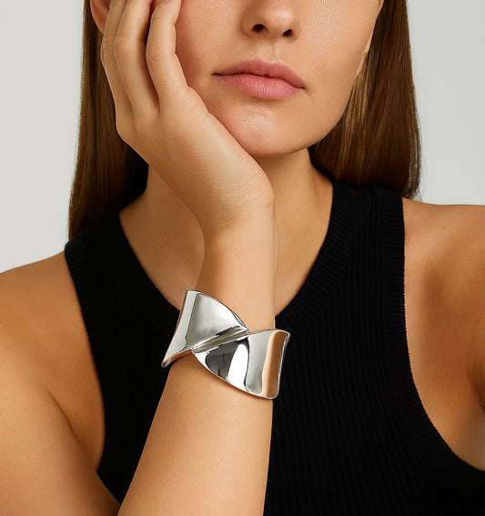 Bold Silver Bangle