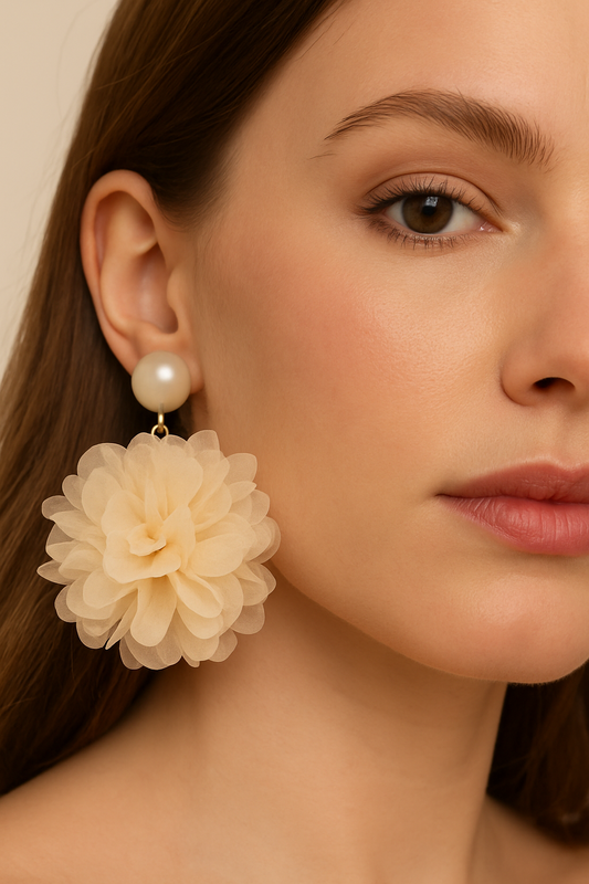 Ivory Bloom Earrings