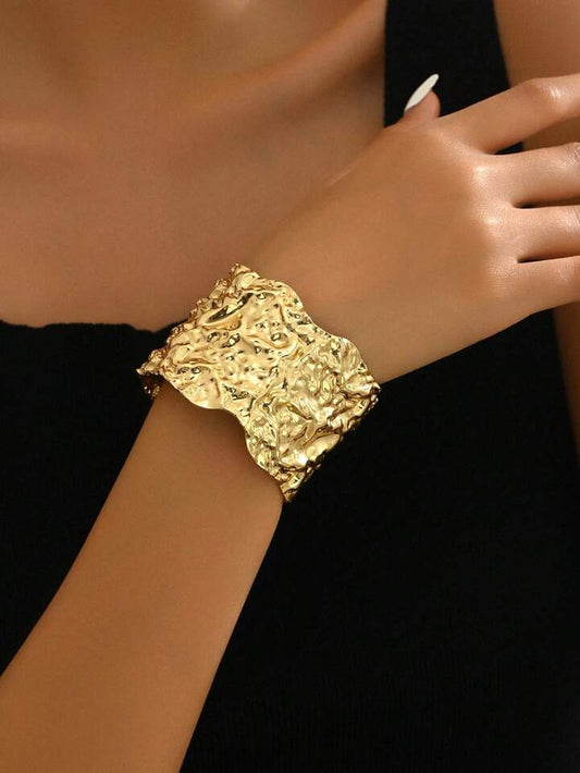 Irregular Golden Bangle