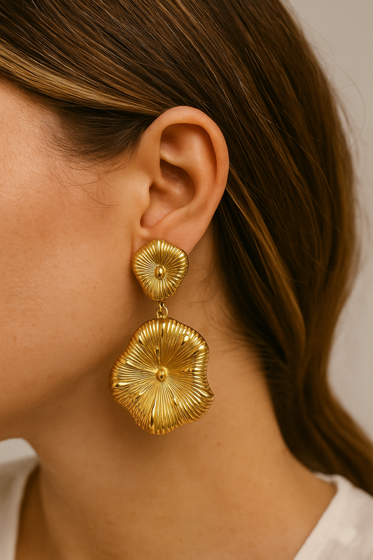 Golden Dangling Earrings